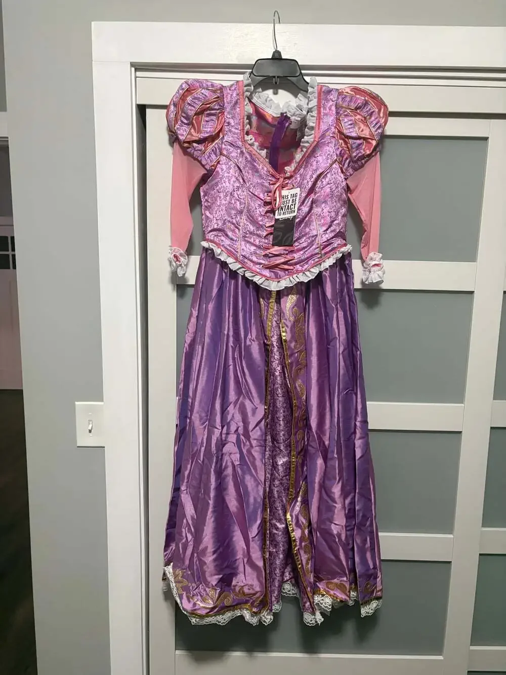 Disney Premium Ladies 14+ Princess Rapunzel Costume Gown sz Large L